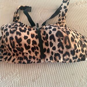 Victoria's Secret Leopard Print Bra with Black Accents